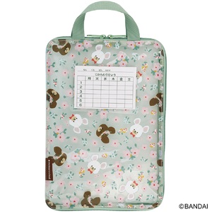 くまのがっこう 仕切り付き 連絡袋 a4 ファスナー 小学校 名前 時間割 連絡帳袋 キャラクター skater スケーター ZRF1 5-160