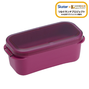 1段でも2段でも使える パッキン一体型 ラク洗 2段ランチボックス 570ml PALB6 フクシアピンク キッズドア 奈良県奈良市 skt160 スケーター 727467