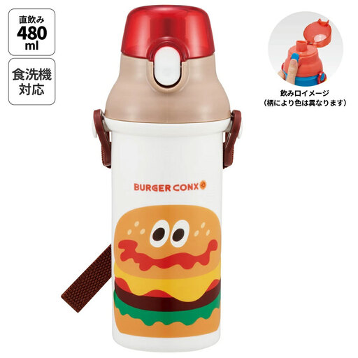 直飲み 水筒 大容量 480ml 食洗機対応 PSB5SAN バーガーコンクス 奈良県奈良市 skt052 スケーター 725609