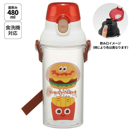 直飲み 水筒 クリア ボトル 480ml PSB5TR バーガーコンクス 奈良県奈良市 skt053 スケーター 725692