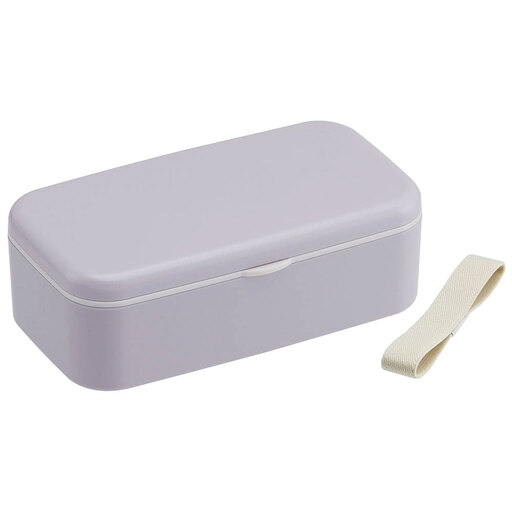 箸付き 弁当箱 600ml 1段 バイオマス PLB6HB セピア カラー ラベンダー 奈良県奈良市 skt101 スケーター 672491