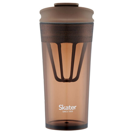 シェイカー付き タンブラー 420ml メモリ付き PTBFS4 アンバーブラウン 奈良県奈良市 skt147 スケーター 697739