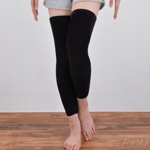 日本製 横のび マルチウォーマー (ロング) あったか ブラック (582-3360)_装飾品・工芸品  服飾小物 _【1133383】