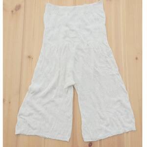 日本製 シルク 100% ペチコートパンツ ハーフ丈 天然素材 オフホワイト (745-7569)_装飾品・工芸品 服飾小物 _