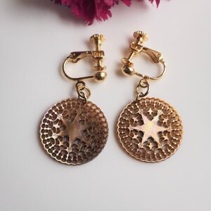 茶蝶貝「ベツレヘムパール風」イヤリング_装飾品・工芸品 ピアス・イヤリング アクセサリー _