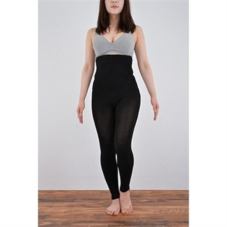 日本製 シルク レギンス 10分丈 腹巻きパンツ おなかひざシリーズ ブラック 【631-7162】_装飾品・工芸品  服飾小物 _【1088653】