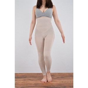 日本製 シルク レギンス 10分丈 腹巻きパンツ おなかひざシリーズ グレージュ [631-7164_装飾品・工芸品 服飾小物 _