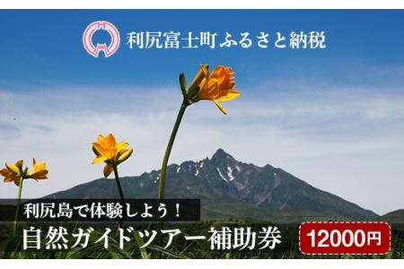 利尻島で体験しよう!自然ガイドツアー補助券(12000円)