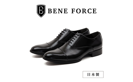 BENE FORCE 日本製ビジネスシューズ ストレートチップ BF8912-BLK 25.5cm