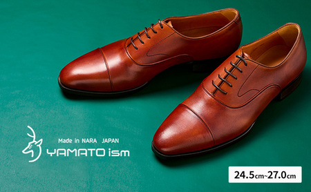 YAMATOism ヤマトイズム 牛革ビジネスシューズ 紳士靴 YAP100(ブラウン)[ファッション・靴・シューズ・革製品・革靴] 光沢感 24.5cm