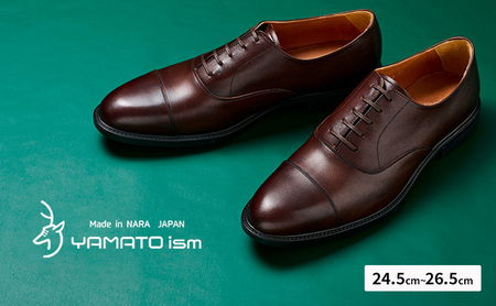 YAMATOism ヤマトイズム 牛革ビジネスシューズ 紳士靴 YAP1000(ダークブラウン)[ファッション・靴・シューズ・革製品・革靴] メンズ 男性 履き心地 日本製 イタリアンレザー 柔らか 手触り 上品 光沢 耐久性 3E 25.5cm