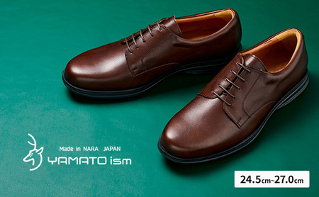 YAMATOism ヤマトイズム 牛革ビジネスシューズ 紳士靴 ORG1001(ダークブラウン)[ファッション・靴・シューズ・革製品・革靴] メンズ 男性 履き心地 日本製 国産別注レザー 柔らか EVA素材 アウトソール 3E 25.5cm