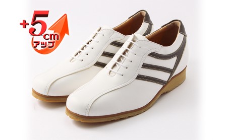 レザースニーカー 本革 カジュアルシューズ ５cmアップ シークレットスニーカー No 997 ホワイト 24 0cm 奈良県大和郡山市 ふるさと納税サイト ふるなび