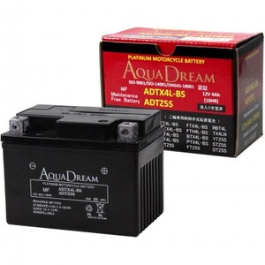 AQUADREAM PLATINUM バイク用バッテリー 液入充電済 ADTX4L-BS/5S 1個_家電製品 アウトドア・カー用品 _[配送不可地域:沖縄県]
