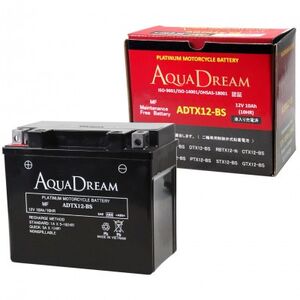 AQUADREAM PLATINUM バイク用バッテリー 液入充電済 ADTX12-BS 1個_家電製品 アウトドア・カー用品 _[配送不可地域:沖縄県]