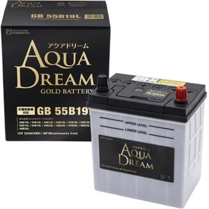 AQUADREAM GOLD 自動車始動用バッテリー 充電制御車対応 55B19L 1個_家電製品 アウトドア・カー用品 _[配送不可地域:沖縄県]