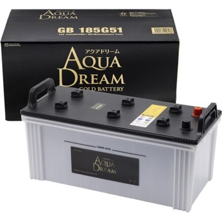 AQUADREAM GOLD 自動車始動用バッテリー 大型業務車両用  185G51 1個_家電製品 アウトドア・カー用品  _【配送不可地域：沖縄県】【1608313】