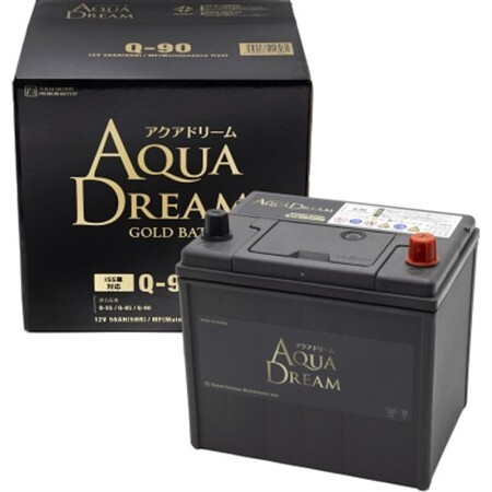 AQUADREAM GOLD 自動車始動用バッテリー ISS車対応  Q-90 1個_家電製品 アウトドア・カー用品  _【配送不可地域：沖縄県】【1608354】