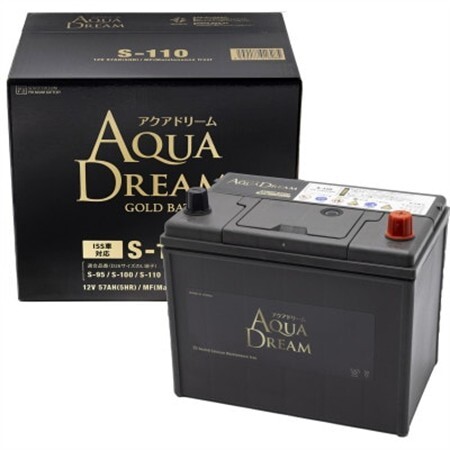AQUADREAM GOLD 自動車始動用バッテリー ISS車対応  S-110 1個_家電製品 アウトドア・カー用品  _【配送不可地域：沖縄県】【1608357】