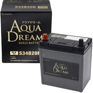 AQUADREAM GOLD ハイブリッド車補機用バッテリー S34B20R 1個_家電製品 アウトドア・カー用品 _[配送不可地域:沖縄県]
