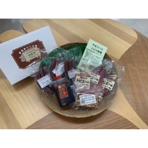 ゴールド・シー食品ジビエハムセット(焼肉タレ付き)_肉 鹿肉 しか シカ 肉 猪肉 いのしし イノシシ 調味料 _[配送不可地域:離島]