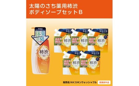 太陽のさち 薬用柿渋ボディソープセットB[太陽のさちEXシリーズ] ※離島への配送不可