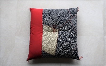 [大喜利やってみ亭]座布団 綿100% 藍染風