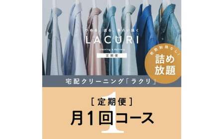 LIB-1.[宅配クリーニングの定期便]クリーニング[詰め放題]月1回コース 1年分(12回利用)