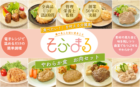 M-C16.[そふまるやわらか食]お肉セット(10食入)