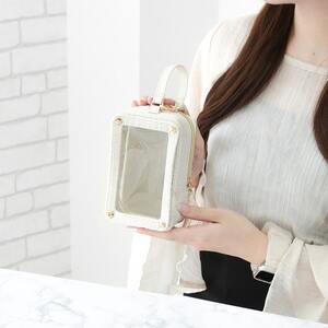 アイボリー リリディ デコれるツイードぬいポーチ /サンシーワールド riridear 奈良県 御所市