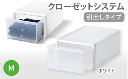 クローゼットシステム 引出しタイプM　CS-D2 (7色からお好きなカラーが選べる)  ／ ホワイト  収納 ライクイット like-it 奈良県 葛城市【like097-1A】