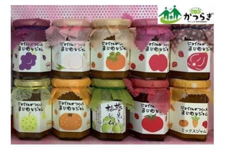 手作り　ジャム１０種セット／お取り寄せ　いちじく　梅　柿　トマト　りんご　ミックス　など【ekik001】