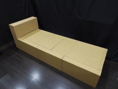 段ボールベッド プレリーブＮＴ９００ ／ 簡易ベッド 組立簡単 丈夫 緊急時 防災グッズ 避難グッズ 備蓄品 臨時 睡眠【boxu002】