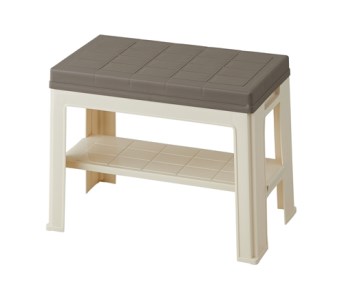 エントランスベンチ ブラウン[like043]