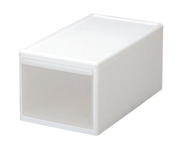 組み合わせて使える収納ケースミディM MOS-02 ホワイト ／ ライクイット like-it 引き出し 収納 ケース 日本製【like052】