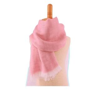 やわらかストール「オリジナル大判」桜色 約100×185cm