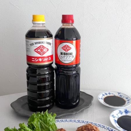 醤油屋のこだわりソース!とんかつソース1L・ニシキソース(ウスター)1L 各3本 計6本セット