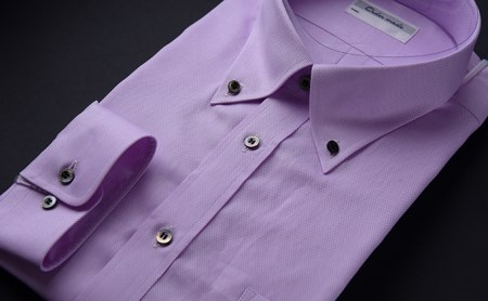 [生地:ロイヤルオックス]オーダーワイシャツ-「オリジナルネーム入り」川西町産貝ボタン使用- 高瀬貝