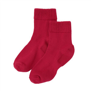 【歩くぬか袋】鈴木靴下 足首ゆったり 米ぬか かかとケア靴下（21～23cm ）:レッド