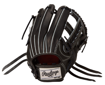 ローリングス (Rawlings) 硬式 内野手用 グローブ 広い捕球面 日本製:右投げ用 ブラック