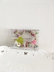 ハーバリウムプレート Happy Mother's Day (オイル少量タイプ) ナチュラル / kanon インテリア プリザーブドフラワー ドライフラワー ハンドメイド品 奈良県 田原本町