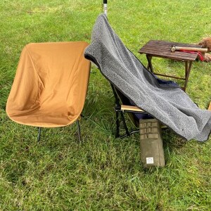 ALBERTON社の米軍帆布ARMY DUCKのチェアカバーS キャメル