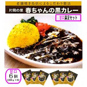 片岡の里春ちゃんの黒カレー 甘口満足セット