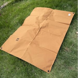 ALBERTON 米軍防水帆布のグランドシート キャメル