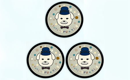 チタン製デザインプレート『雪丸』　３枚組 雑貨 日用品 