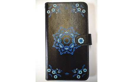 抗ウィルス天平文様汎用手帳型スマートフォンケース花鳥文 Mサイズ 小物