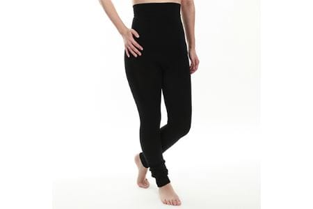 足首まですっぽり温かいシルクとコットンの腹巻パンツ(10分丈)・ブラック///腹巻 お腹 冷え 冷え症 温活 暖か 温か シルク 綿 レディース ファッション インナー 保温 はらまき 無縫製 肌触り 日本製 奈良県 広陵町