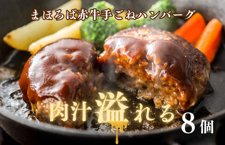 まほろば赤牛 ハンバーグ 100g×8個 牛肉100% ハンバーグ 牛肉 あか牛 はんばーぐ 冷凍 未加熱 国産 熟成ハンバーグ 牛入りハンバーグ 大人気ハンバーグ 高級ハンバーグ