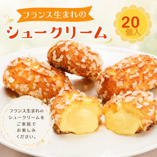 ミニヨンシュークリーム 20個入(25g×20個) 冷凍 シュークリーム スイーツ