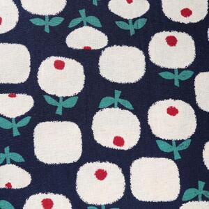 [ブラック]紀州晒 紀州和晒 綿麻キャンバス 綿 麻 生地 布 花柄 リネン おしゃれ かわいい ハンドメイド 手芸 手作り 3m 約110cm